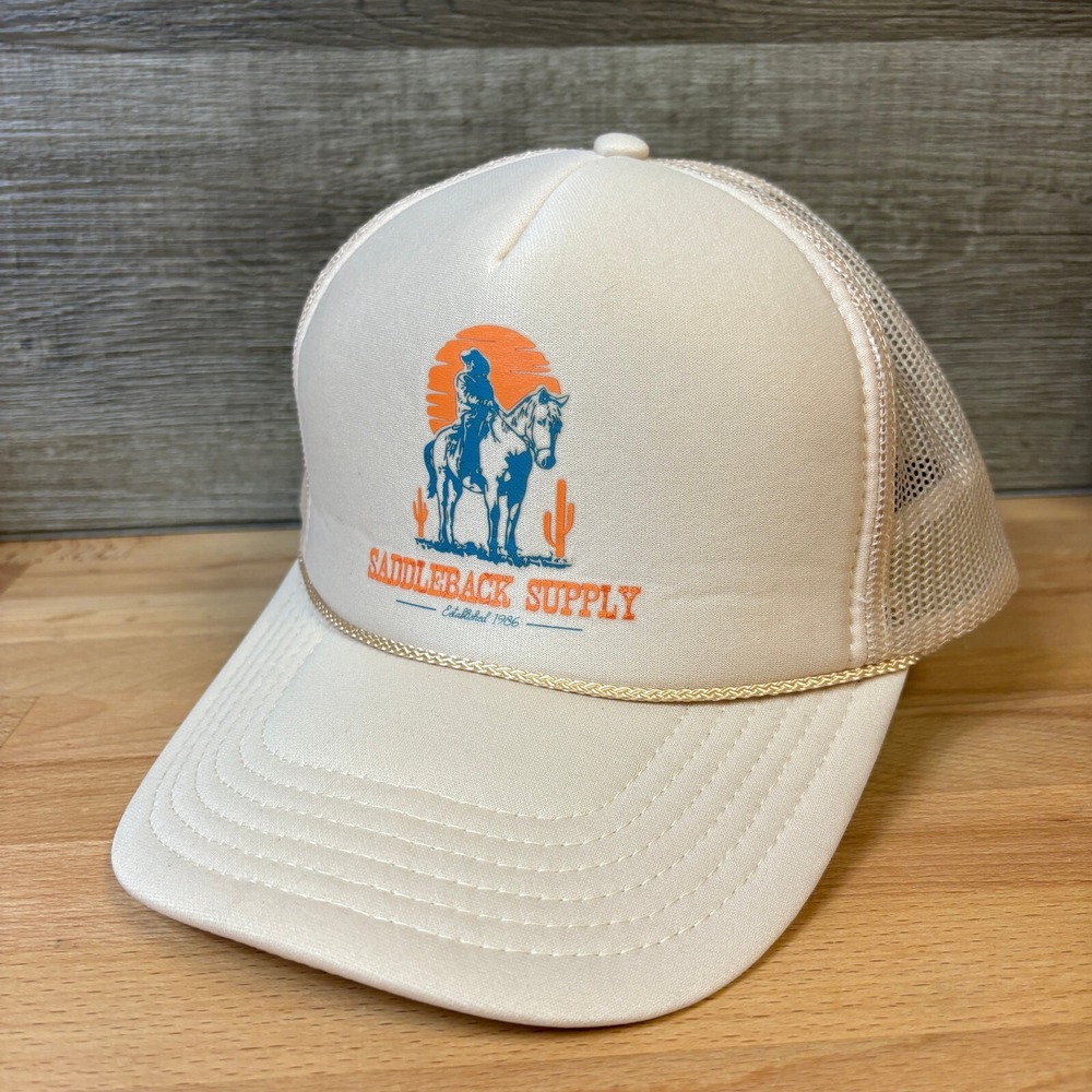 Saddleback Supply Hat Cap Snapback Brown Trucker Western Cowboy